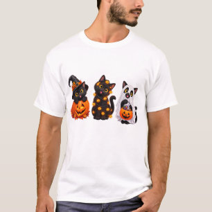 Camiseta Gato Preto Fantasma Engraçado Halloween – Gato Ass
