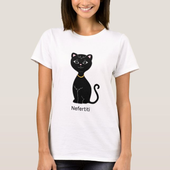 Camiseta Gato Preto Fofo (Frente)