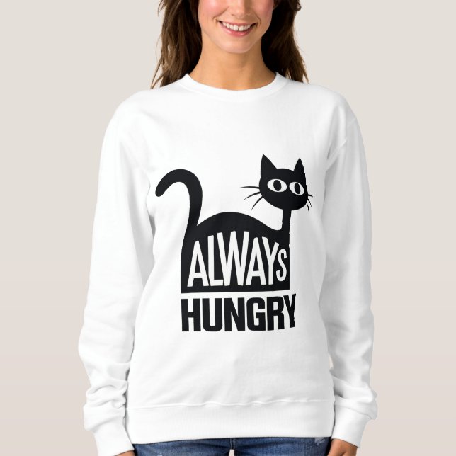 Camiseta Gato preto fofo (Frente)