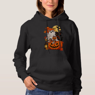 Camiseta Gato Preto Fofo e Assustador em Capuz de Chapéu de