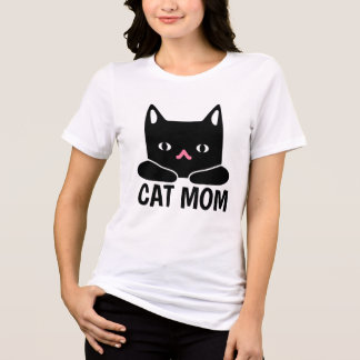 Camiseta Gato Preto Fofo Mãe de Gato