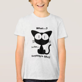 Camiseta Gato Preto, Gato Fofo, Padrão de Gato, Moderno