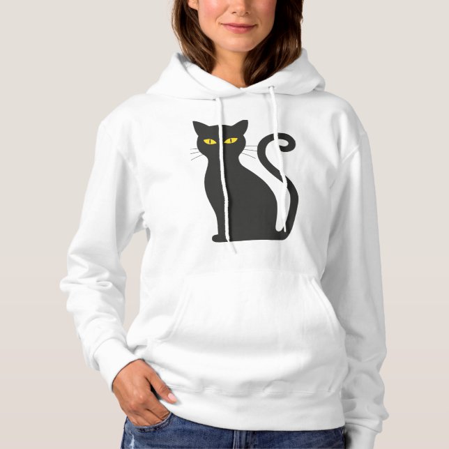 Camiseta Gato preto Halloween (Frente)