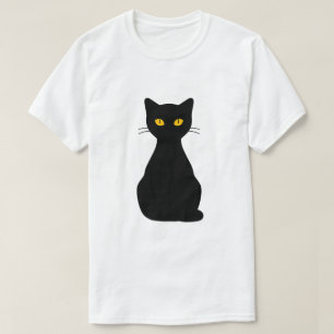 Camiseta Gato Preto Minimalista