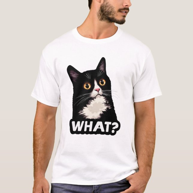 Camiseta Gato Preto O Quê (Frente)