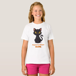 Camiseta Gato Preto Puramente Spooky - Halloween Personaliz