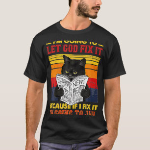 Camiseta Gato Preto Que Deus Conserte A Garrafa Gatinho Sar