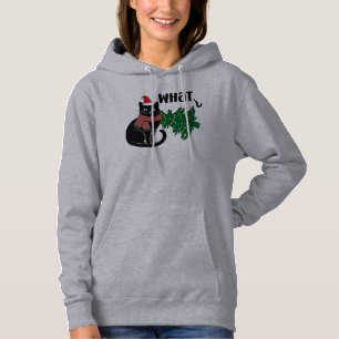 Camiseta Gato Preto Que Gato De Natal Engraçado 