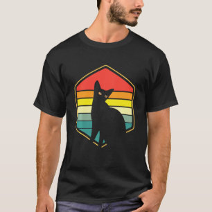 Camiseta Gato Preto Retro Vintage, Gata Preta