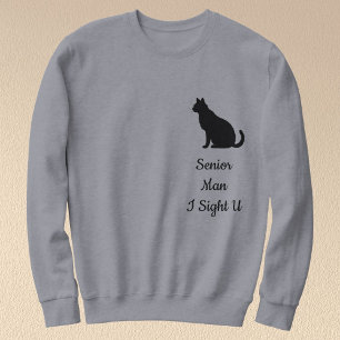 Camiseta Gato Preto Silhueta Cinza Amante de Animais de Est