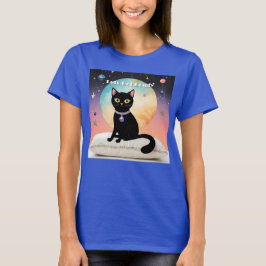 Camiseta Gato Preto - Vamos nos Sentir Confortáveis