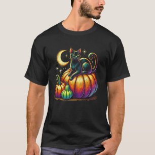 Camiseta Gato Preto Vintage, Gato Caprichoso, Gato