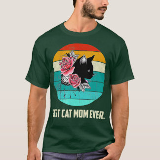 Camiseta Gato Preto Vintage Melhor Gato Mamãe Já Fez Gato G