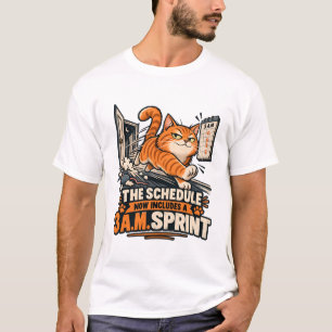 Camiseta Gato Programa Uma Corrida das 3 da Manhã