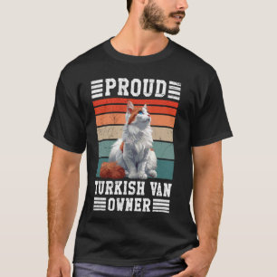 Camiseta Gato Proprietário PROUD TURKISH VAN OWNER Cat Padr