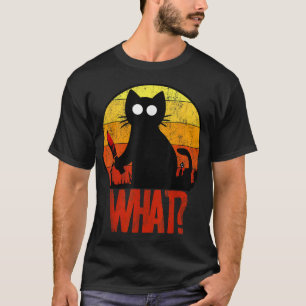 Camiseta Gato Psicopata Negra Assassino Que Faca Faca Festa