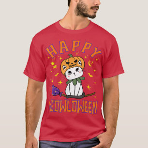 Camiseta Gato Pumpkin Feliz Gato Feliz e Moguuuuuito