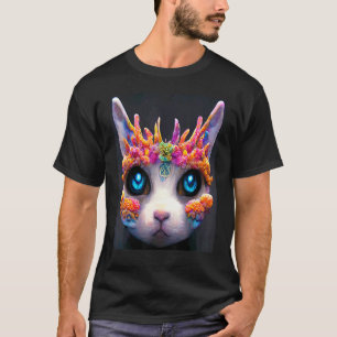Camiseta Gato Punk Cyborg Homens Mulheres Meninos Meninas 4
