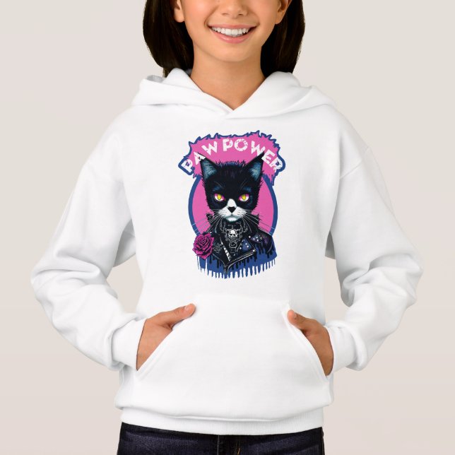 Camiseta Gato Punk de Energia da Pata (Frente)