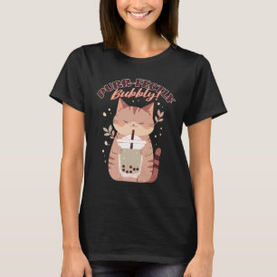 Camiseta Gato Puramente Estipuloso com Boba Tea