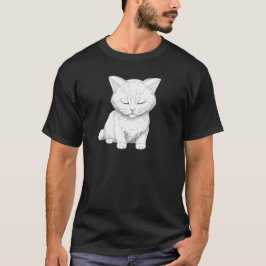 Camiseta Gato Puramente Pacífico - TSQ de Arte de Gatinho R