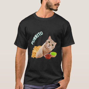 Camiseta Gato Purrito Num Burrito