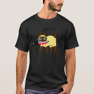 Camiseta Gato Que Gato Siamesa Assassinato Com Faca Hallowe