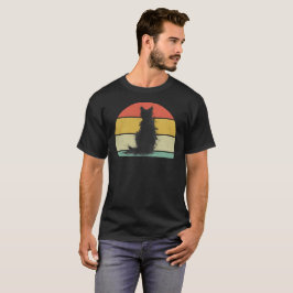 Camiseta Gato Rabisco Abstrato Vintage Retro