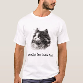Camiseta Gato Ragamuffin Crie Seu Próprio Texto Personaliza