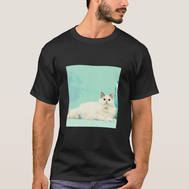 Camiseta gato ragdoll_001 (Frente)
