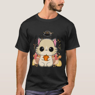 Camiseta Gato Ragdoll Anime Gatinho Ação de Graças Peru