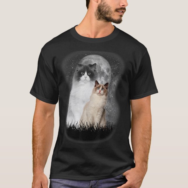 Camiseta Gato Ragdoll bonitinho com Gata Ragdoll (Frente)