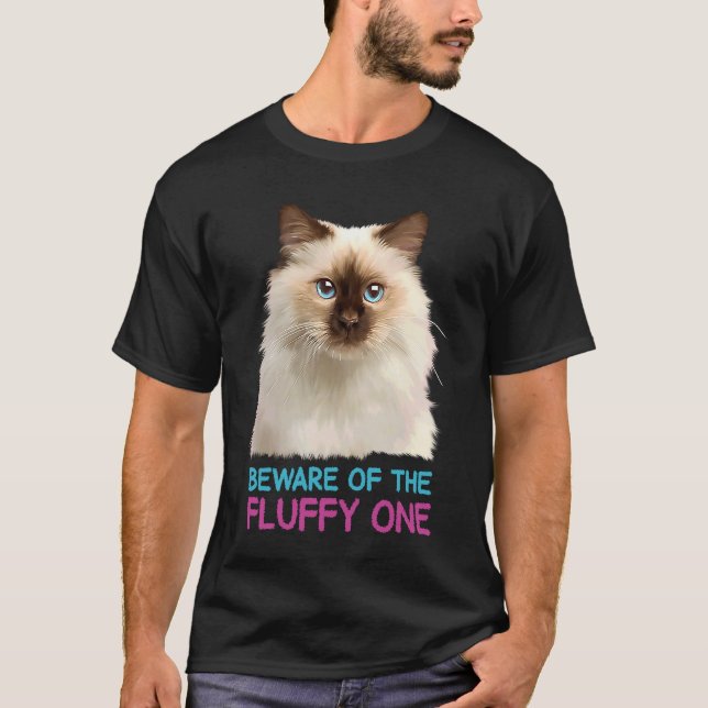 Camiseta Gato Ragdoll Cuidado com o Fofo (Frente)