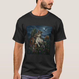 Camiseta Gato Rato Guerreiro Viking Engraçado Vaca das Terr