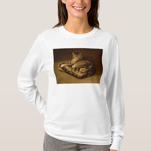 Camiseta Gato Recumbent, 1898 (Frente)