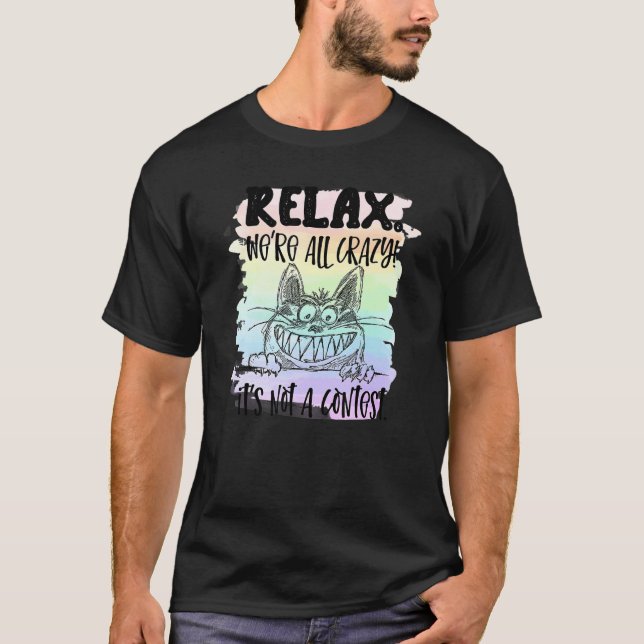 Camiseta Gato Relax Sarcástico (Frente)