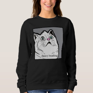 Camiseta Gato Respirando Pesado Meme Gordo Animal Chonky
