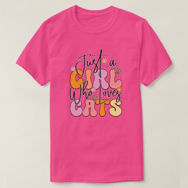 Camiseta Gato retrô 3 (Frente do Design)