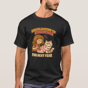 Camiseta Gato Retro 70s Destaque Essenciais Desenho Ano Que