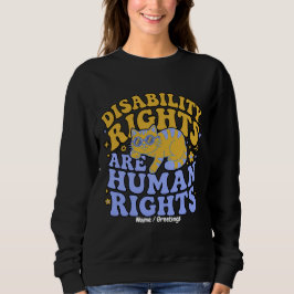 Camiseta Gato Retro Groovy Direitos das Deficiências São Di
