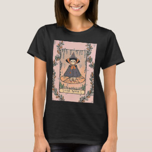 Camiseta Gato Retro O Cartão Tarot Da Bruxa Halloween Wicca