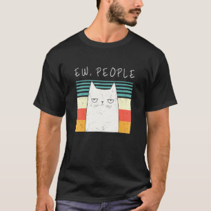 Camiseta Gato Retro Pessoas Ew Gato Gatinho Ew Pessoas Pre