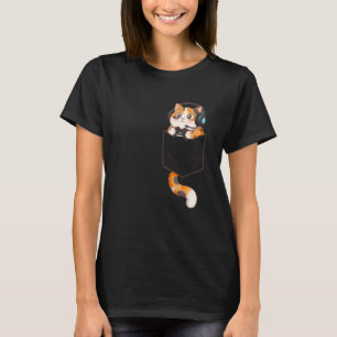 Camiseta Gato Retro Ramen Vintage Estilo Bolso Gato Engraça