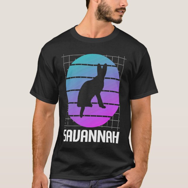 Camiseta Gato Retro Savannah (Frente)