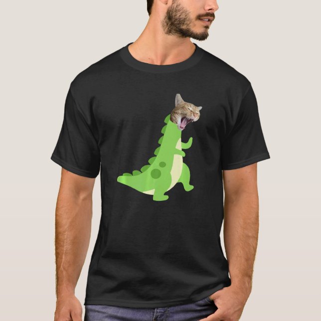 Camiseta Gato Rex Dino  1 (Frente)