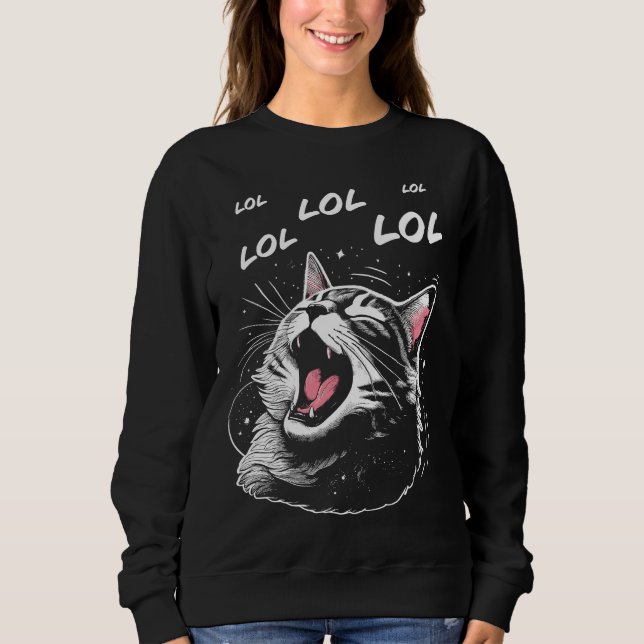 Camiseta Gato Rindo LOL (Frente)