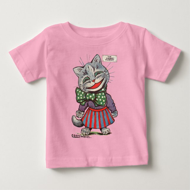 Camiseta Gato Rindo, Louis Wain (Frente)