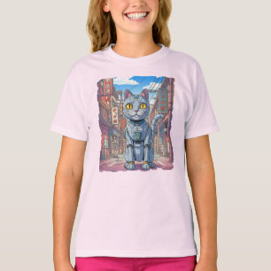 Camiseta Gato Robótico Asiático!