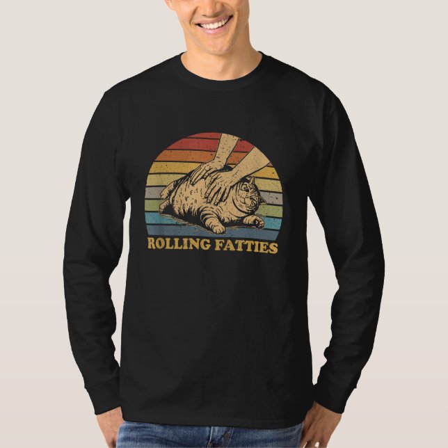 Camiseta Gato Rolando Baseados Engraçado (Frente)