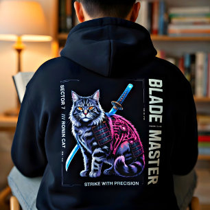Camiseta Gato Ronin Cyberpunk - Presente Legal para Amantes